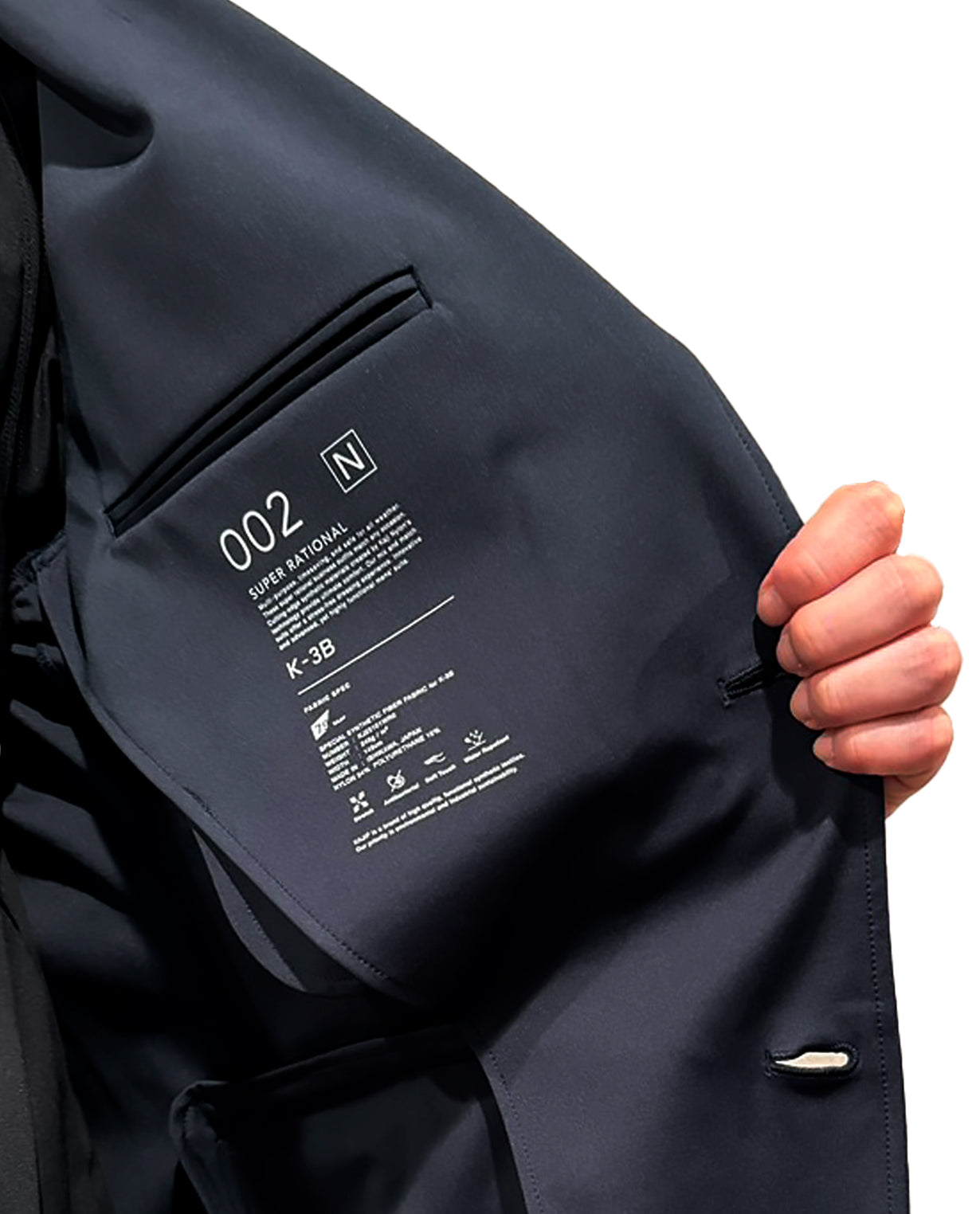 Carbon Navy ■ 002_N 24HR-WEARABLE Tailored Jacket