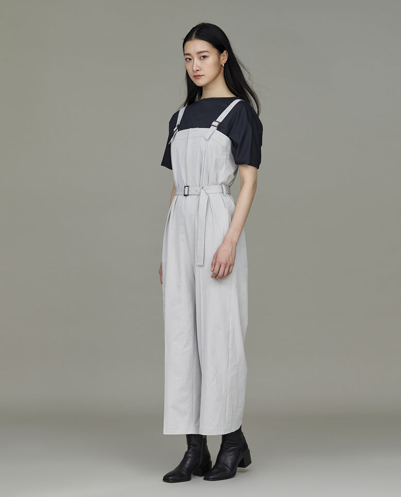 ドレステリア　ストレッチヘリンボンサロペット ストレッチヘリンボンサロペット | ドレステリア(DRESSTERIOR