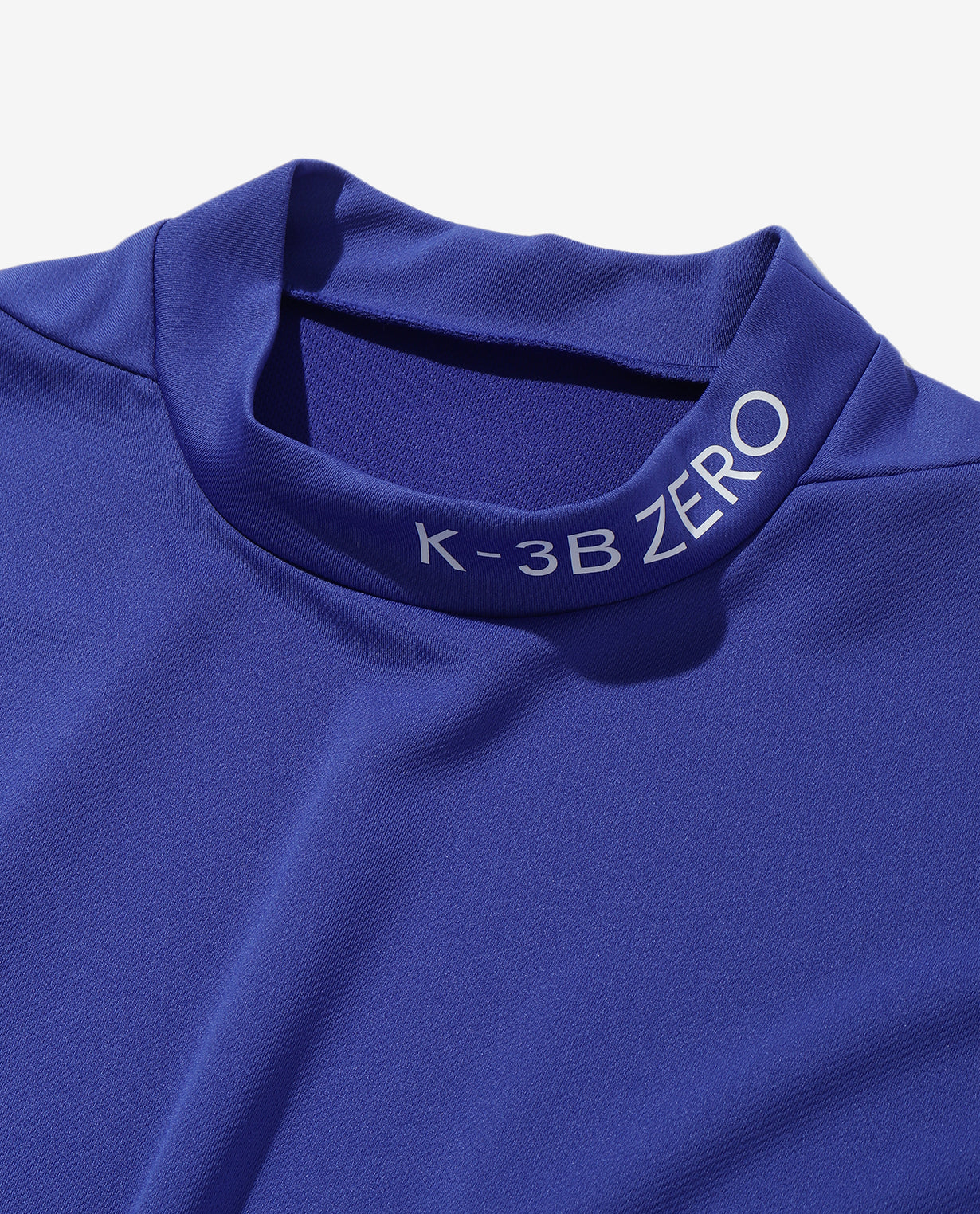Cobalt Blue ■ 0_302_G Mesh Short Sleeve Mock Neck