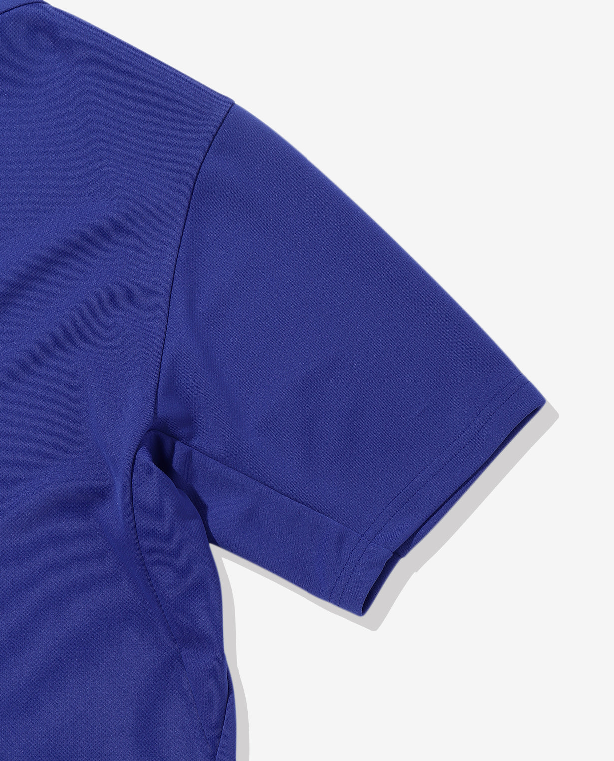 Cobalt Blue ■ 0_302_G Mesh Short Sleeve Mock Neck