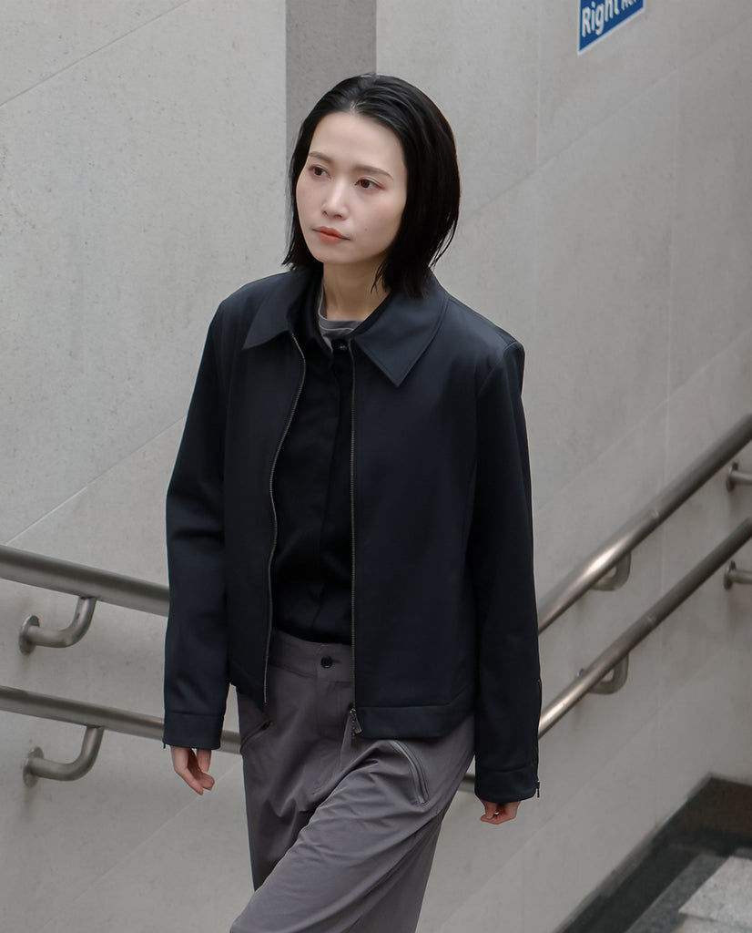 0606_N 24HR-WEARABLE ミニマル ライダースジャケット – K-3B OFFICIAL