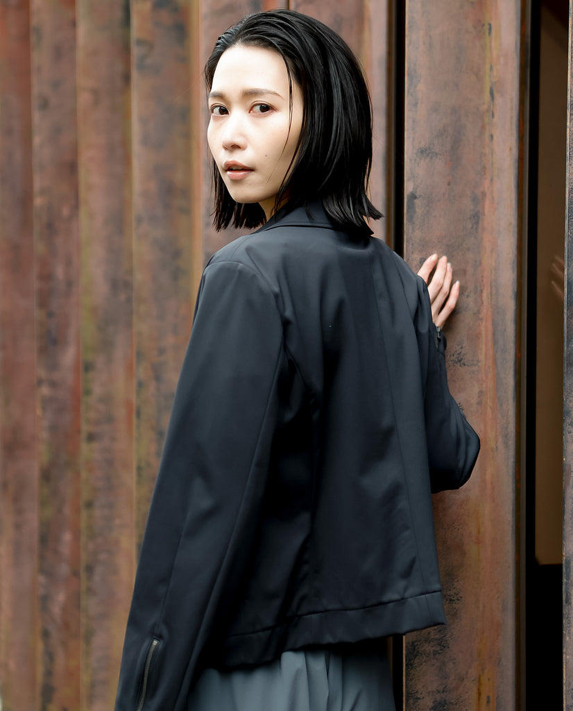 0606_N 24HR-WEARABLE ミニマル ライダースジャケット – K-3B OFFICIAL