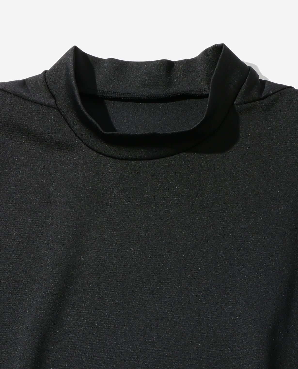 Black x Black ■0_305_DG "2D Cardboard Knit" Long Sleeve Mock Neck