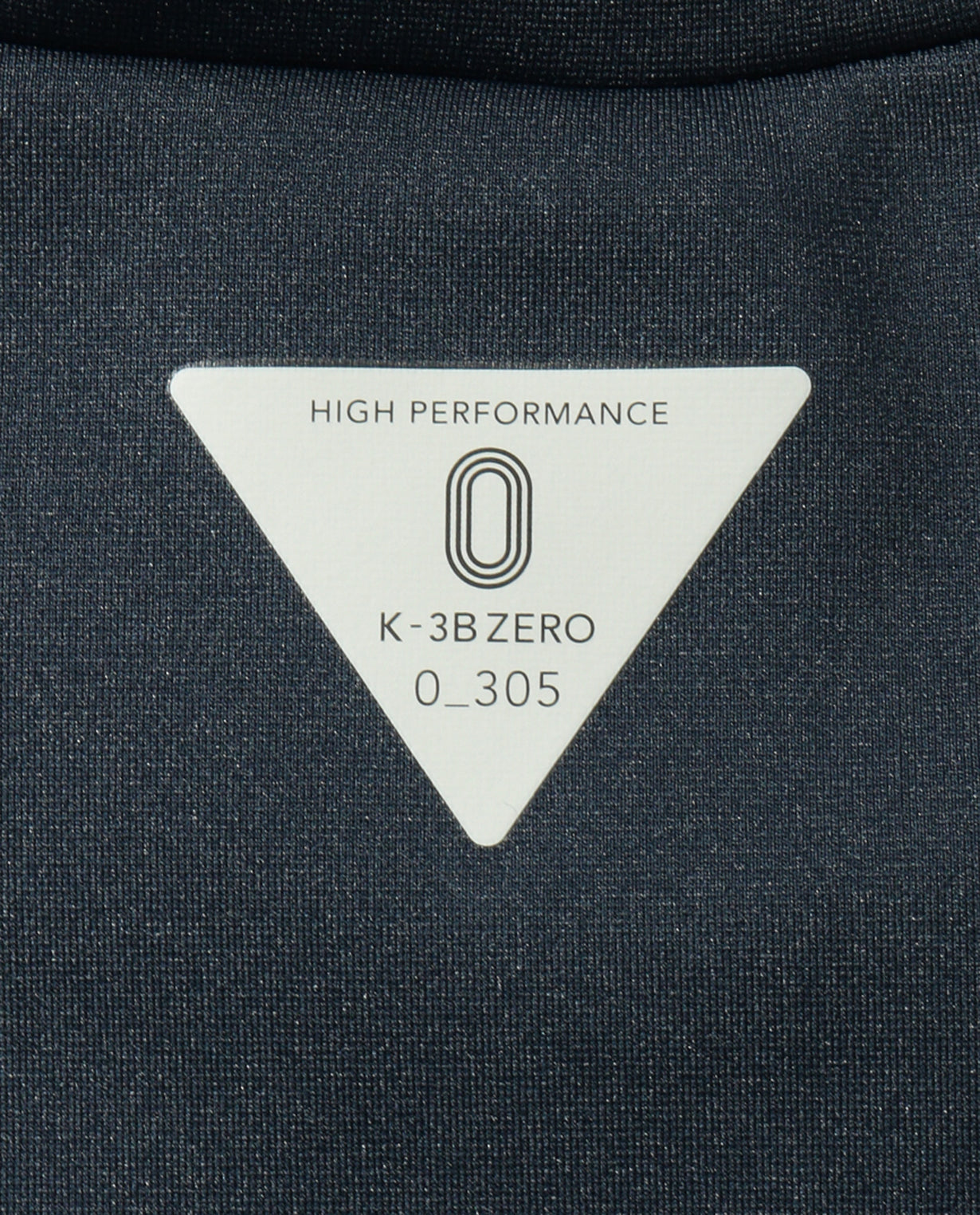 Carbon Navy x Black ■0_305_DG "2D Cardboard Knit" Long Sleeve Mock Neck