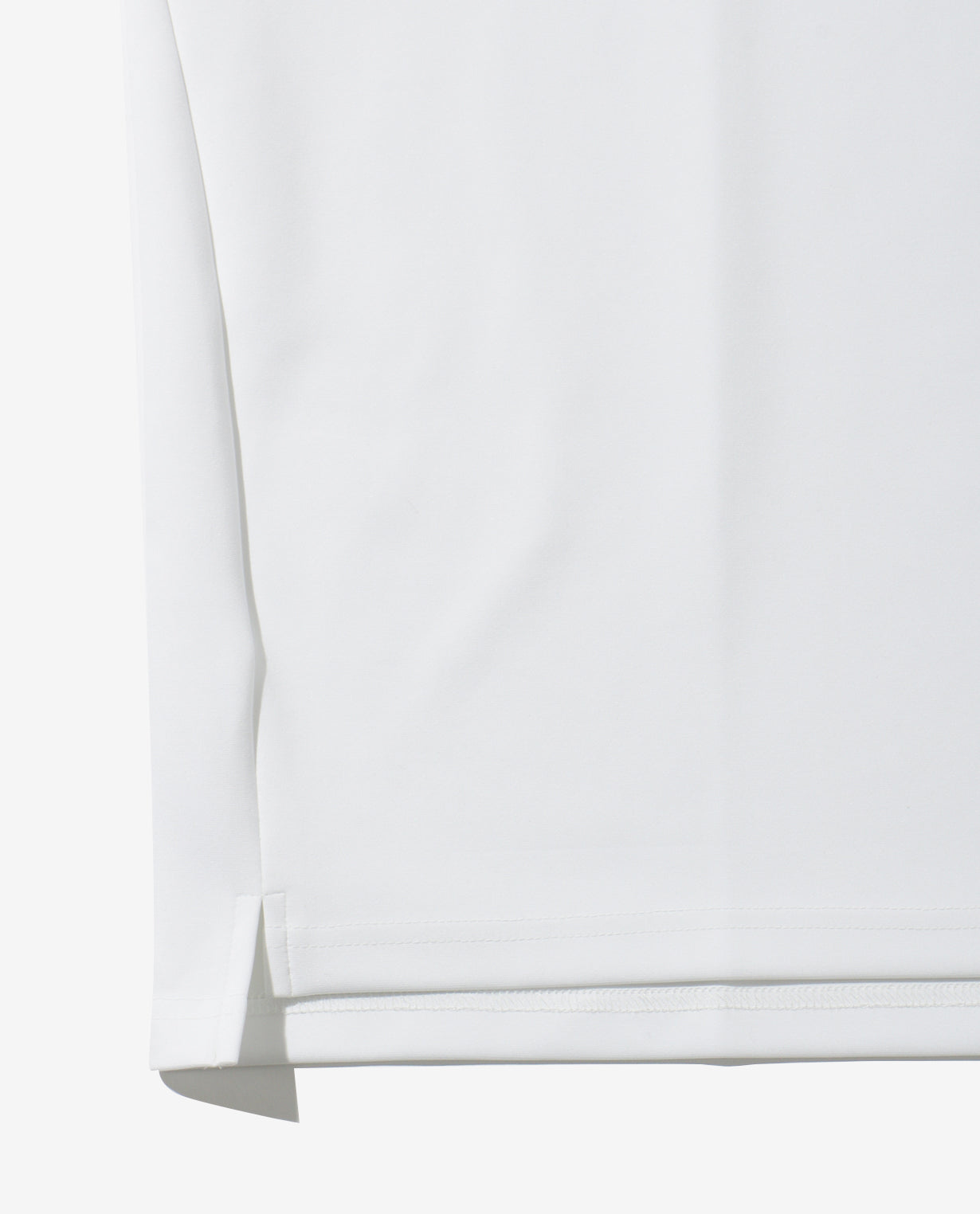 White x White ■ 0_305_DG "2D Cardboard Knit" Long Sleeve Mock Neck