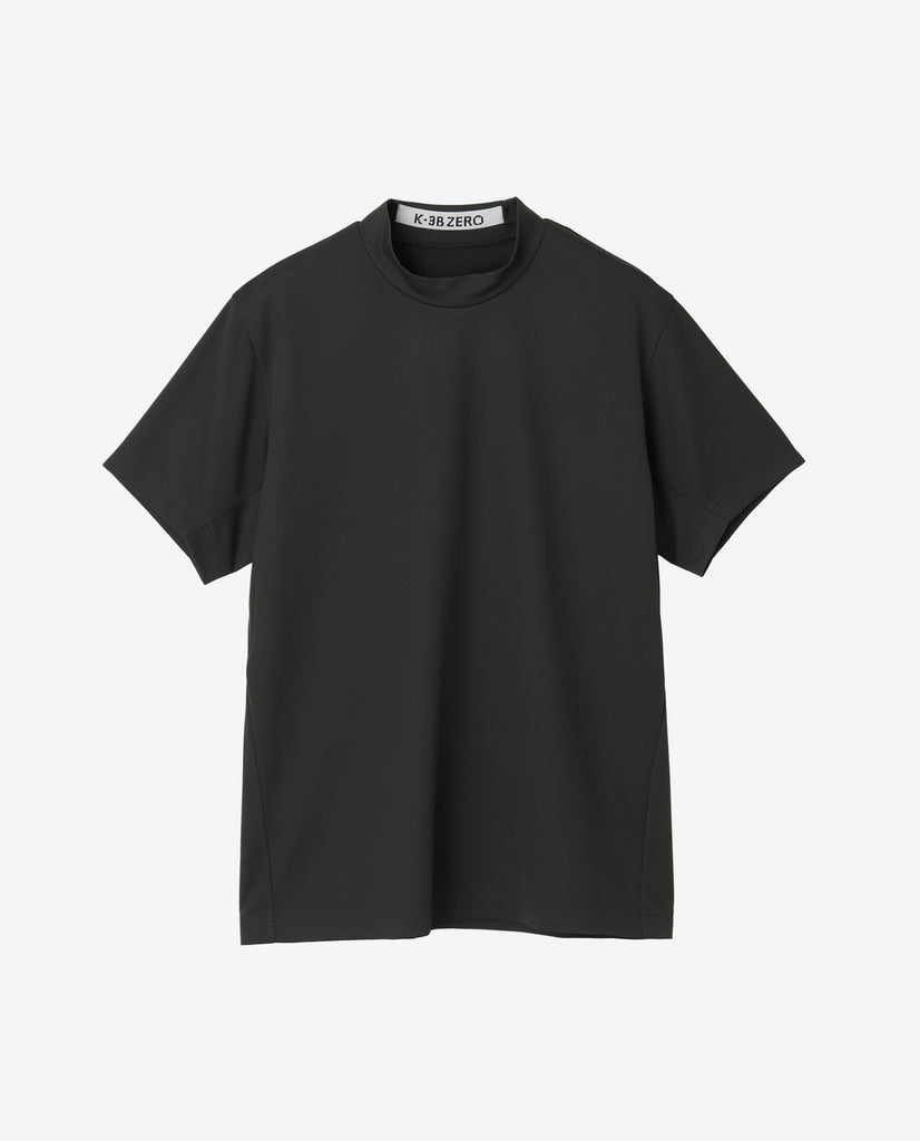 0_365_KK 和紙糸モックネックTシャツ (チャコール) – K-3B OFFICIAL SITE