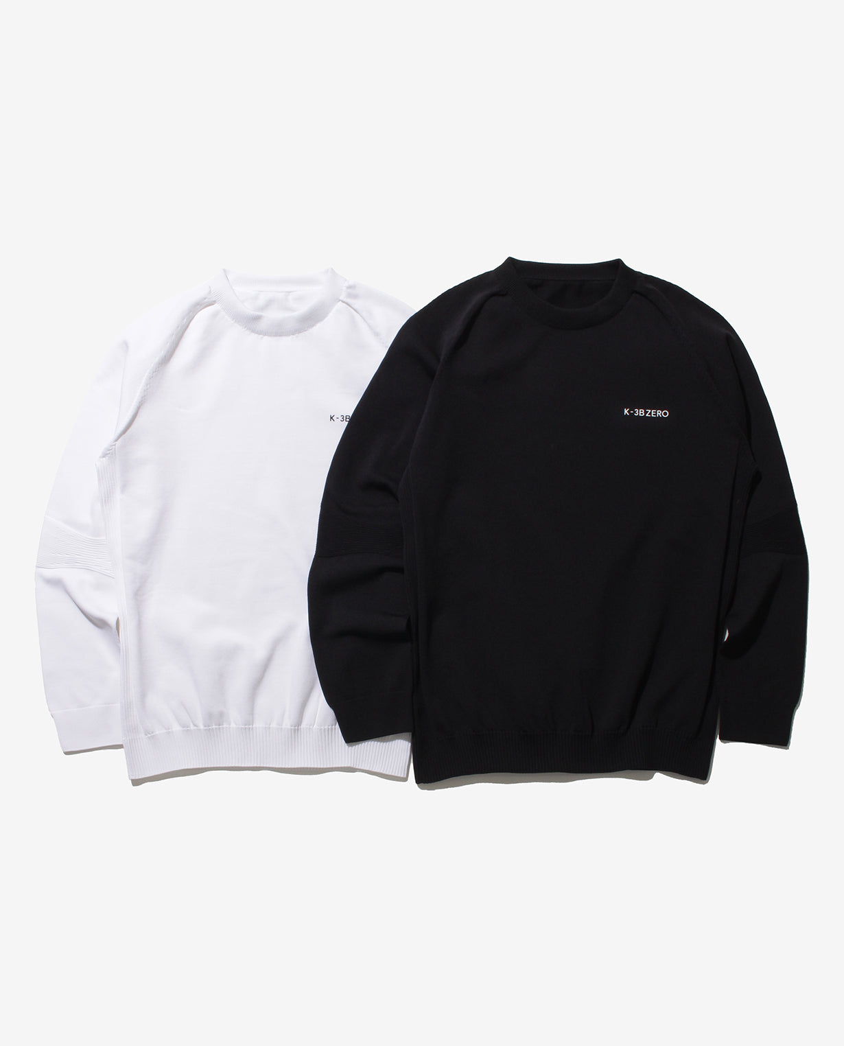 Black ■ 0_440_QY Washable lightweight crew neck sweater