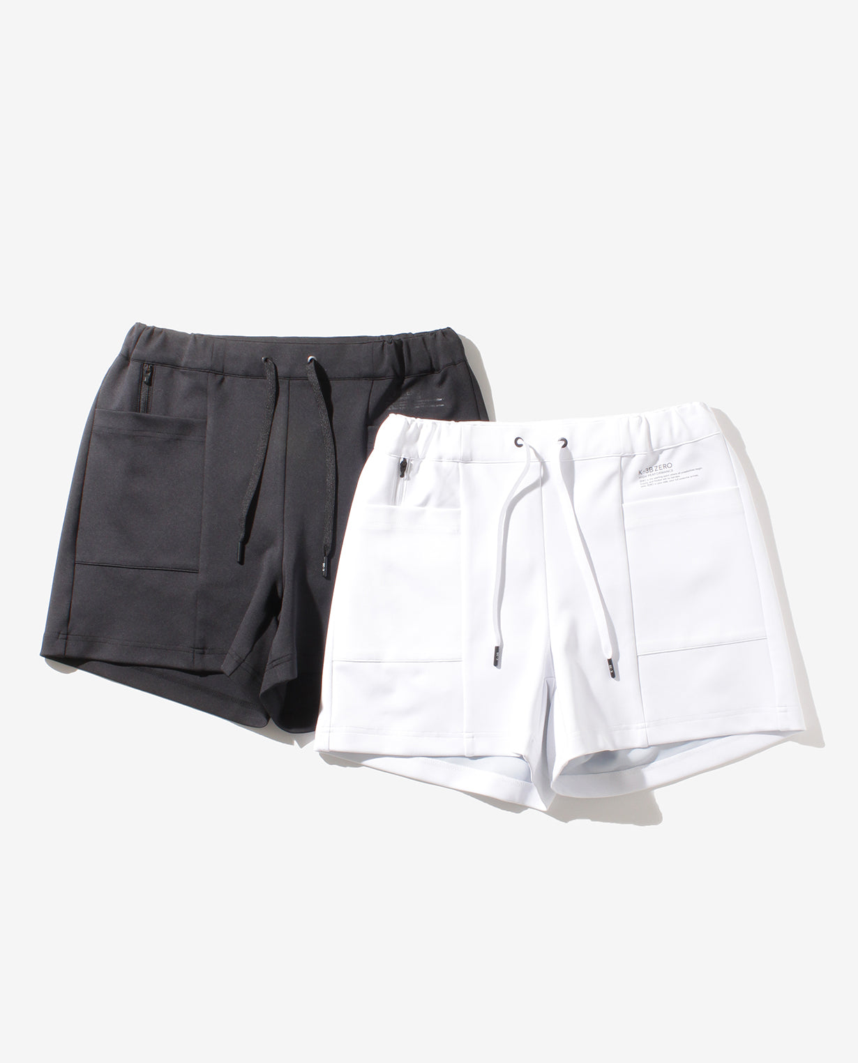 Black ■ 0_1004_D Cardboard knit shorts