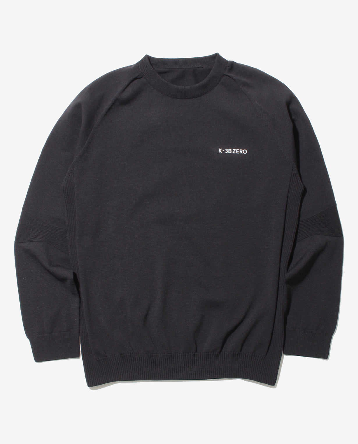 Black ■ 0_440_QY Washable lightweight crew neck sweater