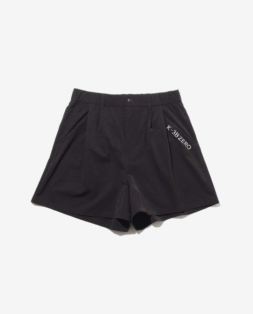 0_1022_L ヴィンテージストレッチ タックショーツ (ブラック