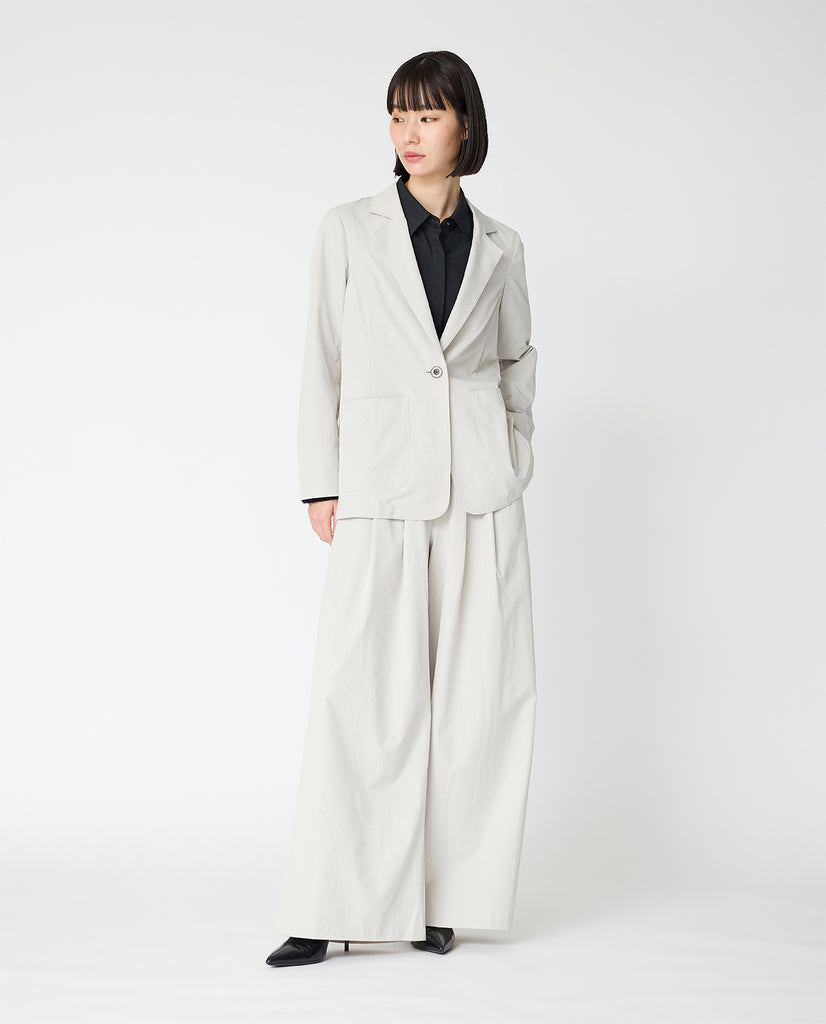 kei shirahata ホワイトベージュレース テーラードジャケット匿名発送 0001_L ヴィンテージストレッチ テーラードジャケット (ストーングレー