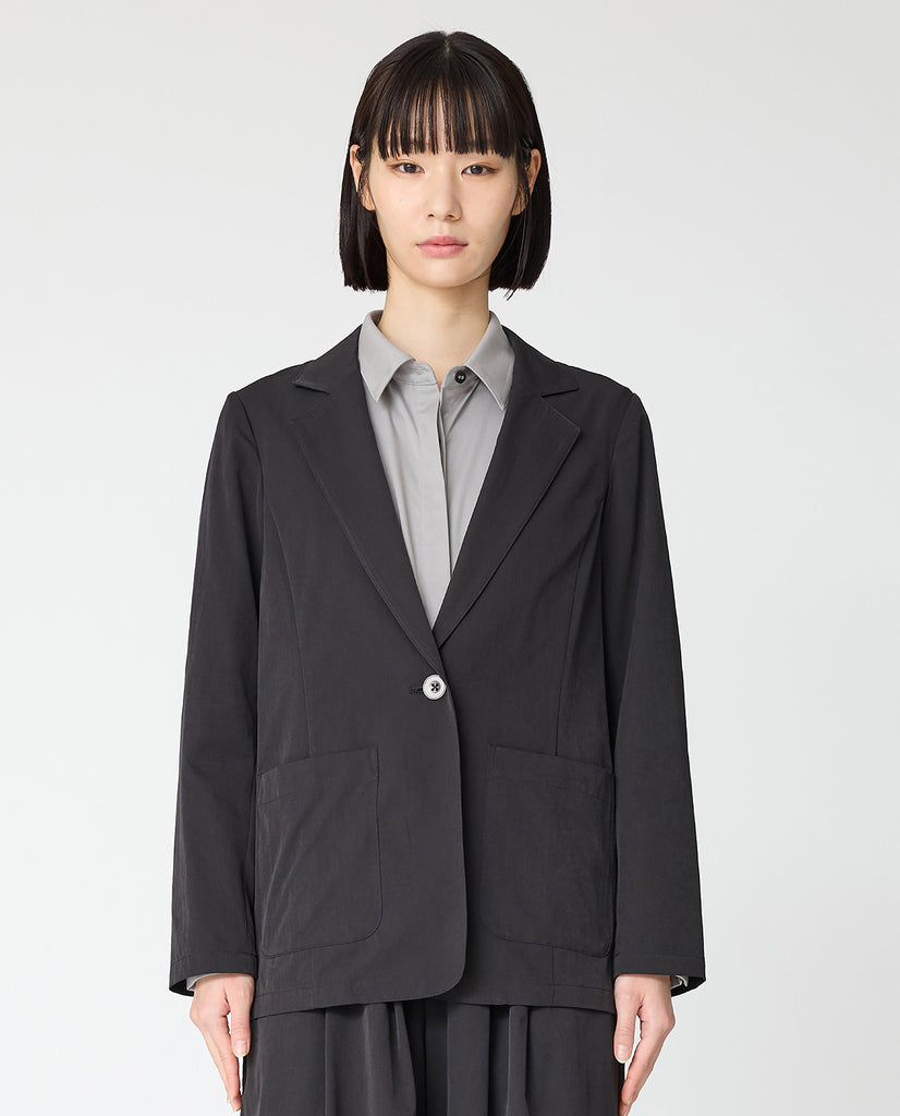 0001_L ヴィンテージストレッチ テーラードジャケット (ブラック) – K