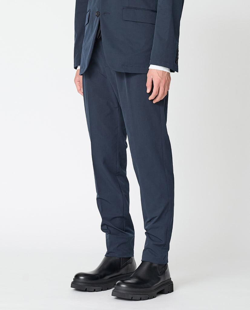 177_L ヴィンテージストレッチ ワンタックテーパードパンツ (カーボン