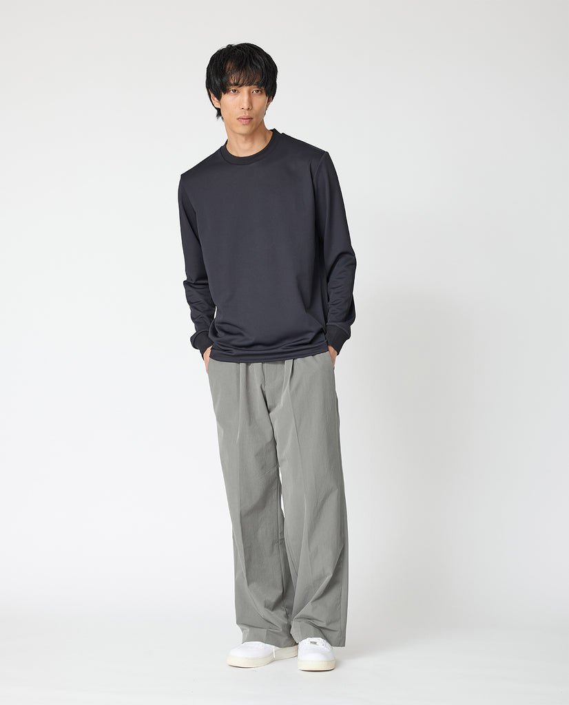 330_KK 和紙糸ロングスリーブジャケットTシャツ (ブラック) – K-3B