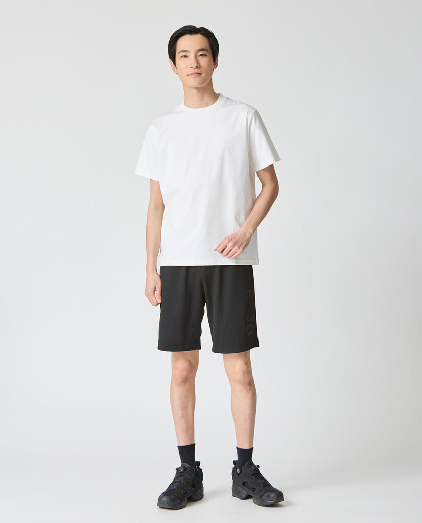 110_G リサイクル糸メッシュ グラフィックショーツ (ブラック×ブラック
