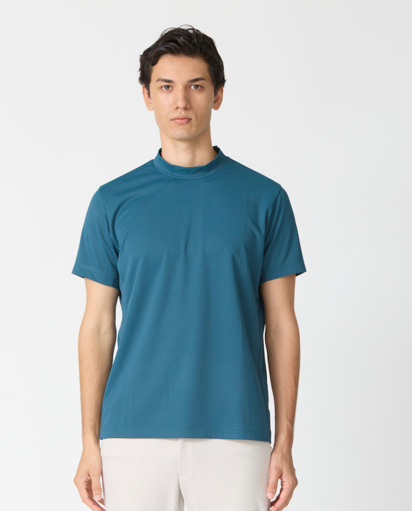 0_365_KK 和紙糸モックネックTシャツ (ティール) – K-3B OFFICIAL SITE