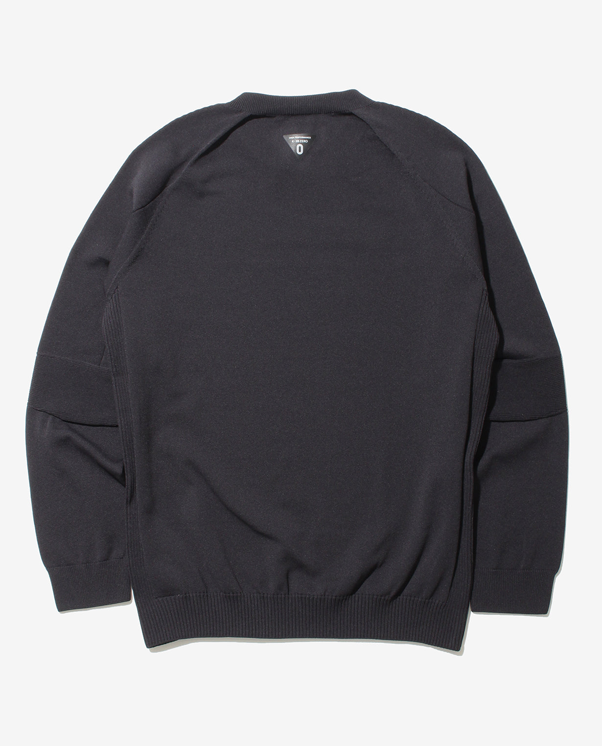 Black ■ 0_440_QY Washable lightweight crew neck sweater