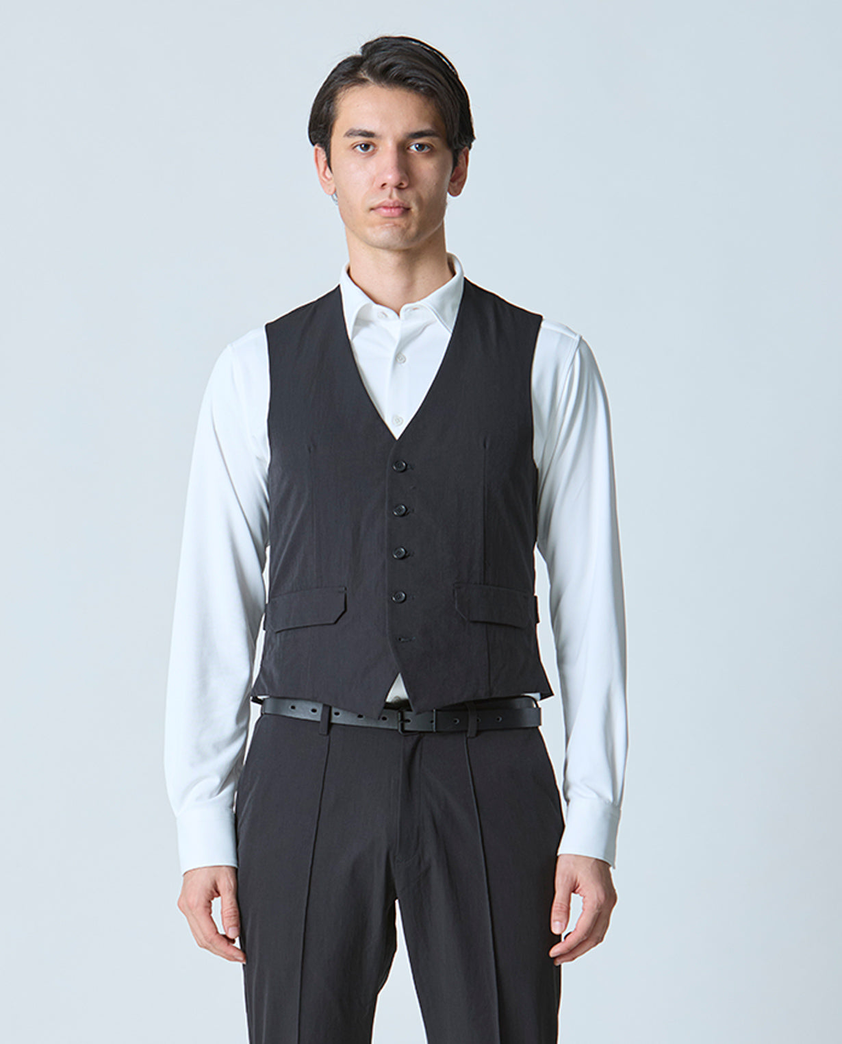 Black ■ 667_L Vintage Stretch 3-Dimension Quilted Gilet