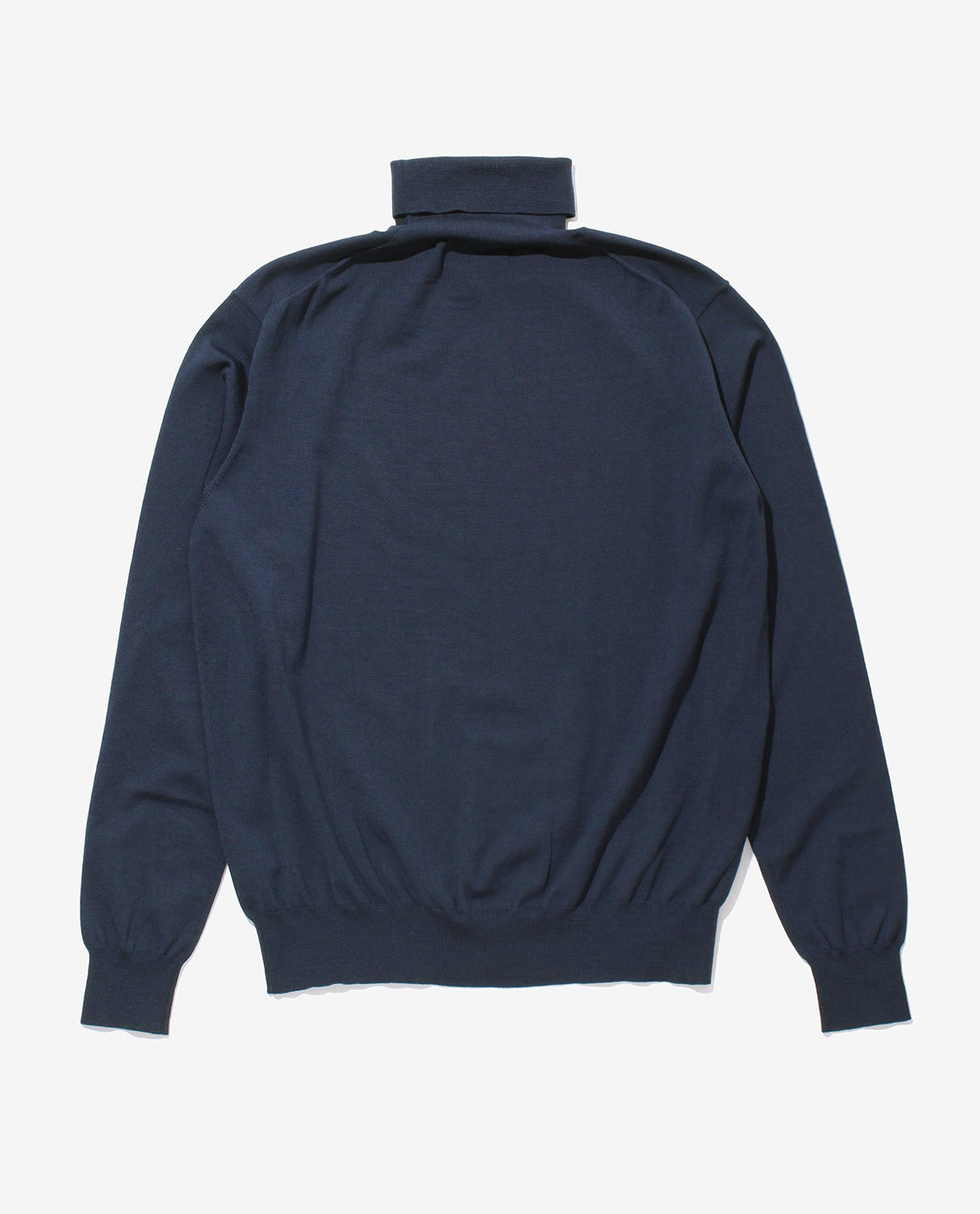 448_QX ANNUAL×K-3Bダブルネーム タートルネックセーター (ネイビー)