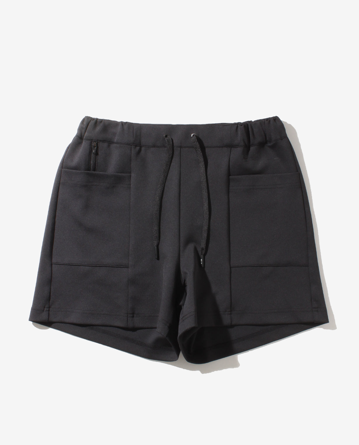Black ■ 0_1004_D Cardboard knit shorts