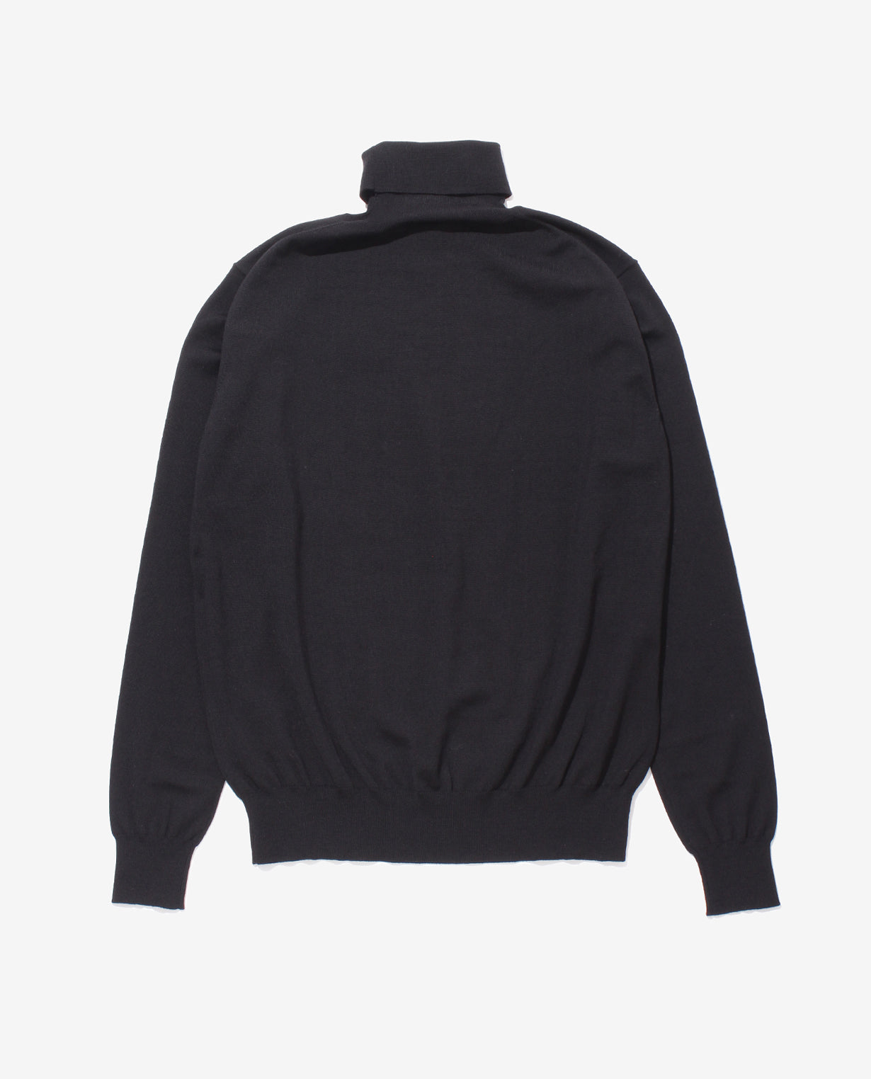 448_QX ANNUAL×K-3Bダブルネーム タートルネックセーター (ブラック)