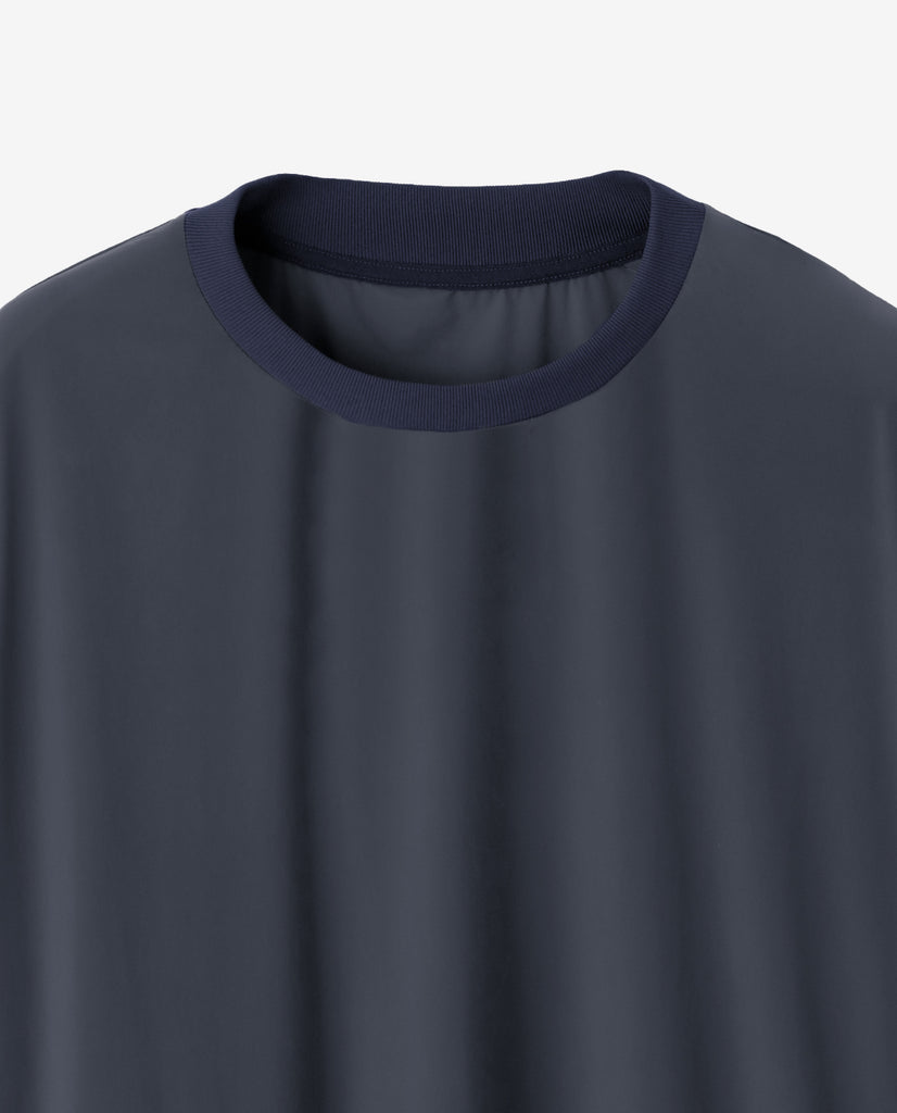 【45R】オーバーサイズ カットソー ネイビー サイズ0 354_R3 アクティブライトウェイト オーバーサイズTシャツ(カーボン