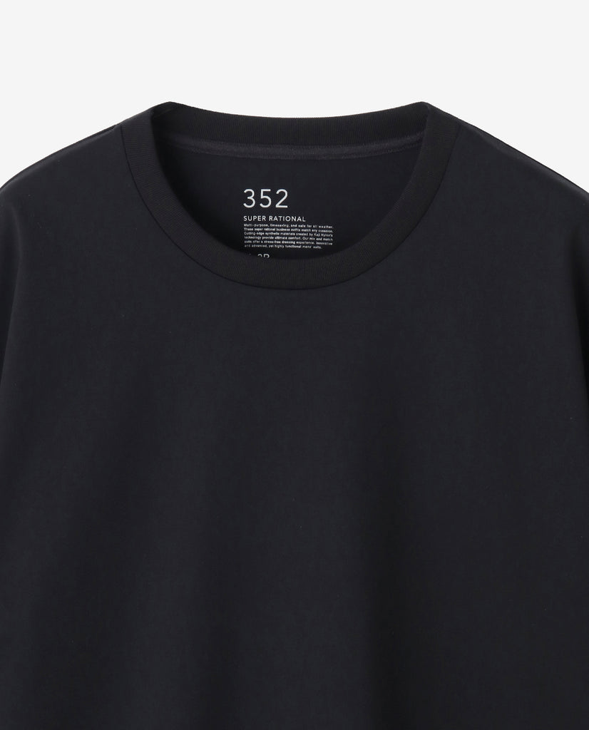 352_WW シルケット 5分丈オーバーサイズT (ブラック) – K-3B OFFICIAL SITE