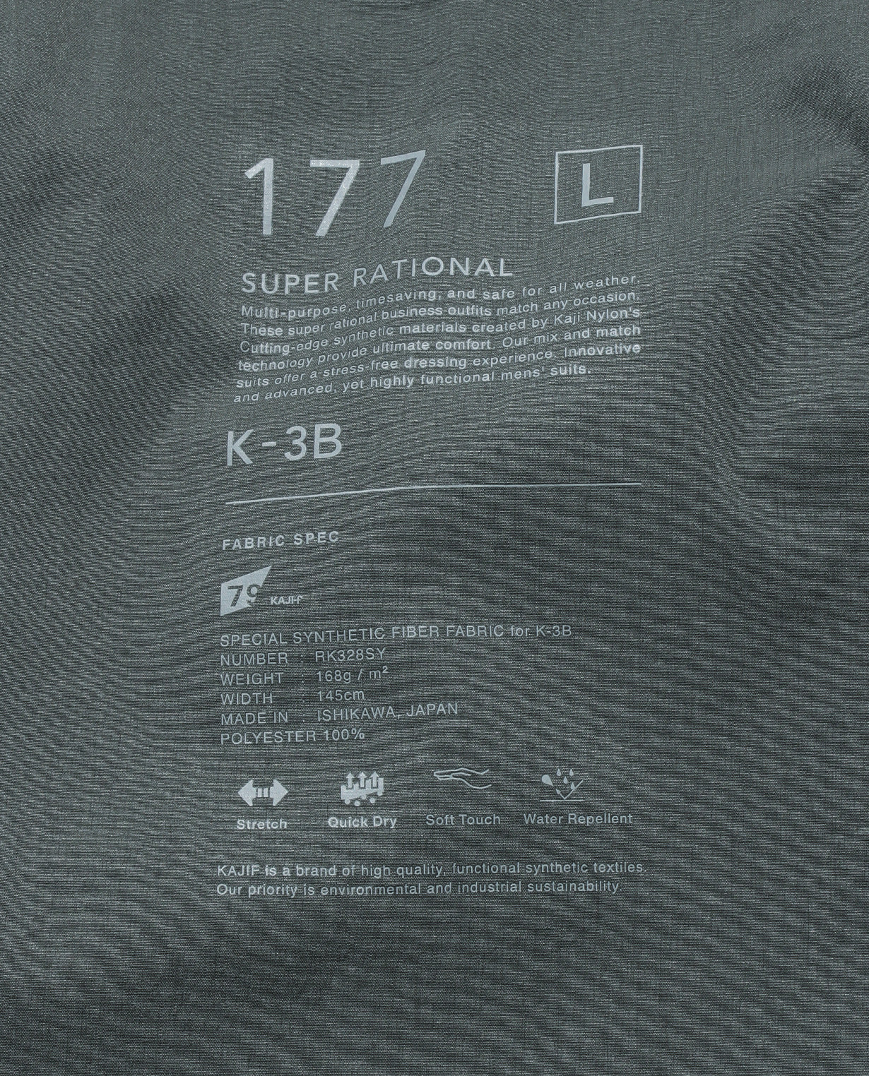 Steel Gray ■ 177_L Vintage Stretch One-Tuck Tapered Pants