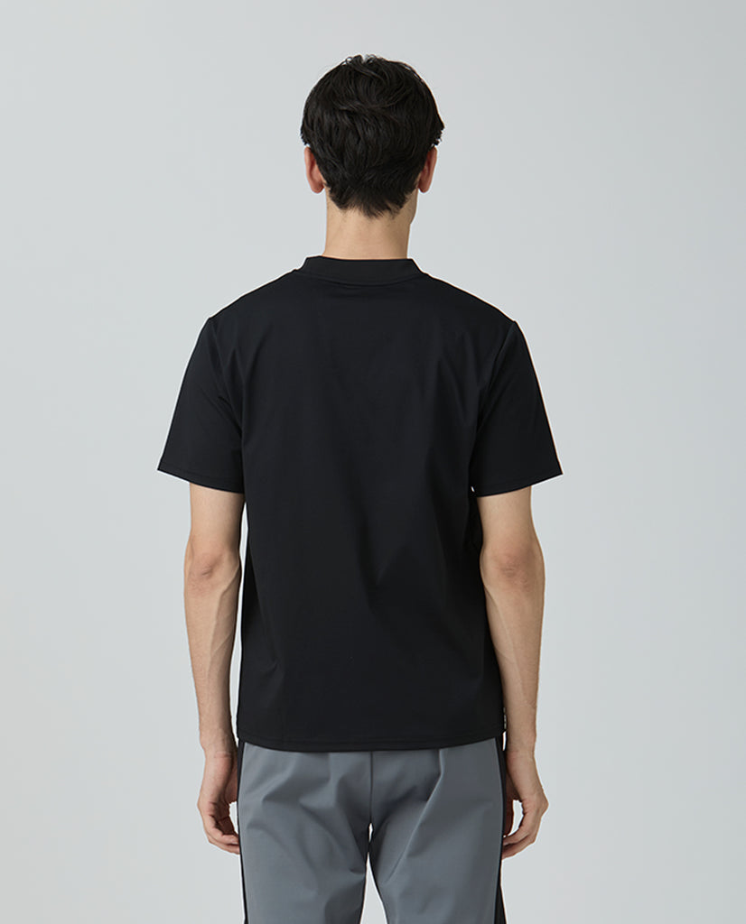 037_WW シルケットクルーネック ベーシックTシャツ (ブラック) – K-3B