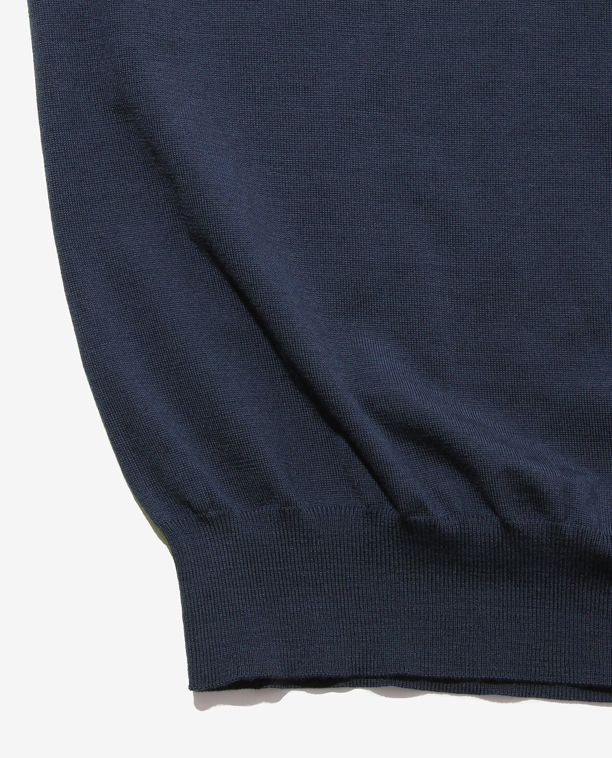 448_QX ANNUAL×K-3Bダブルネーム タートルネックセーター (ネイビー)