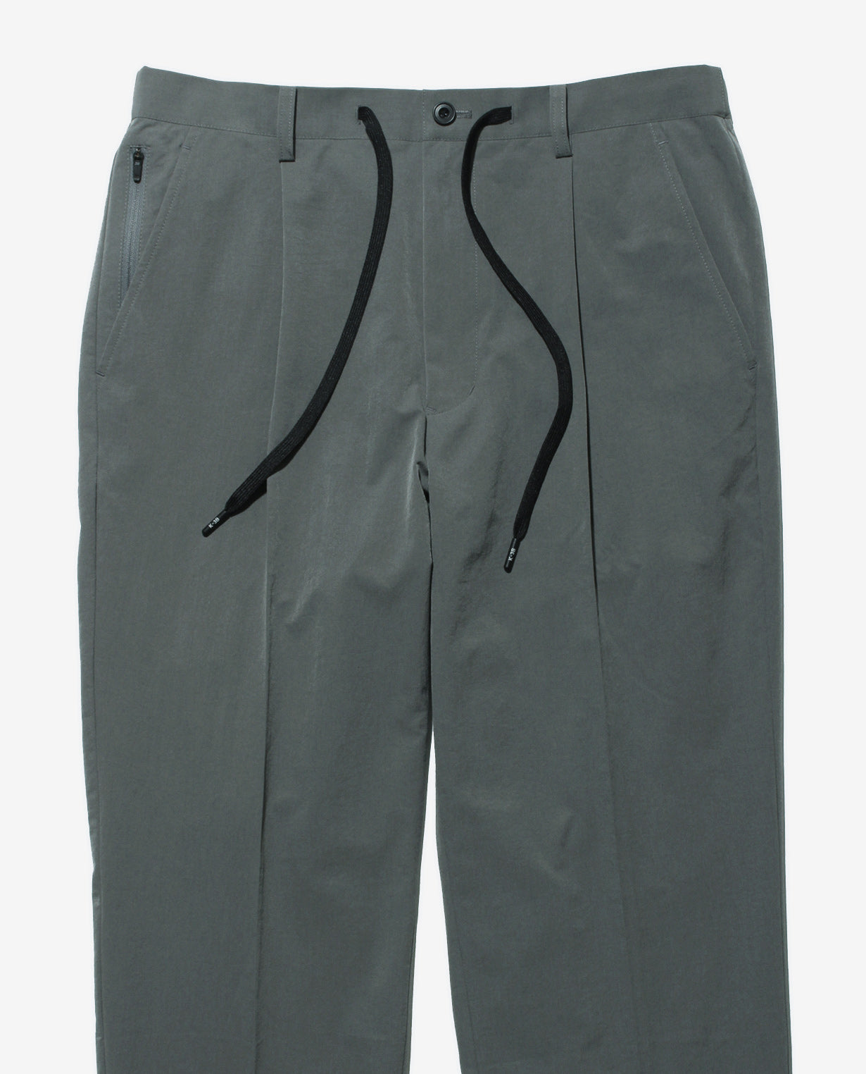 Steel Gray ■ 177_L Vintage Stretch One-Tuck Tapered Pants