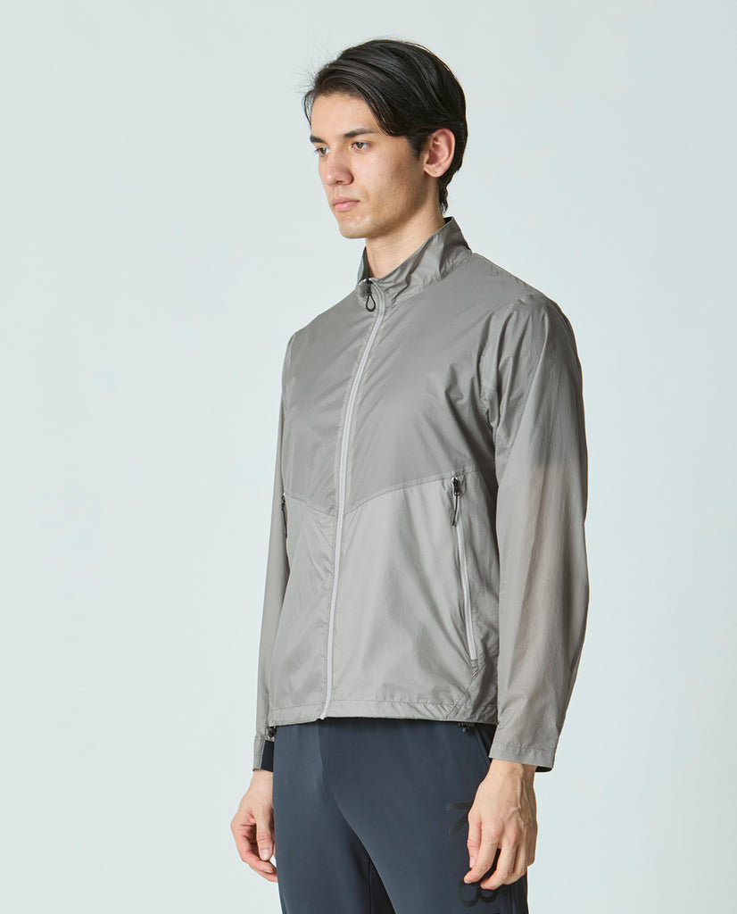 【美品】sasquatchfabrix ノーカラー ジャケット ブルゾン グレー 美品】sasquatchfabrix ノーカラー ジャケット ブルゾン グレー