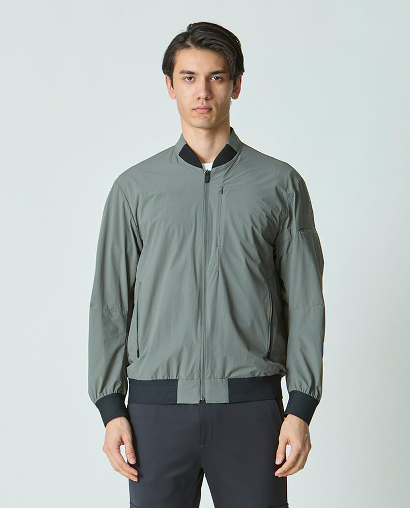 671_A 4WAYストレッチ ボックスMA-1ジャケット (モスグレー) – K-3B