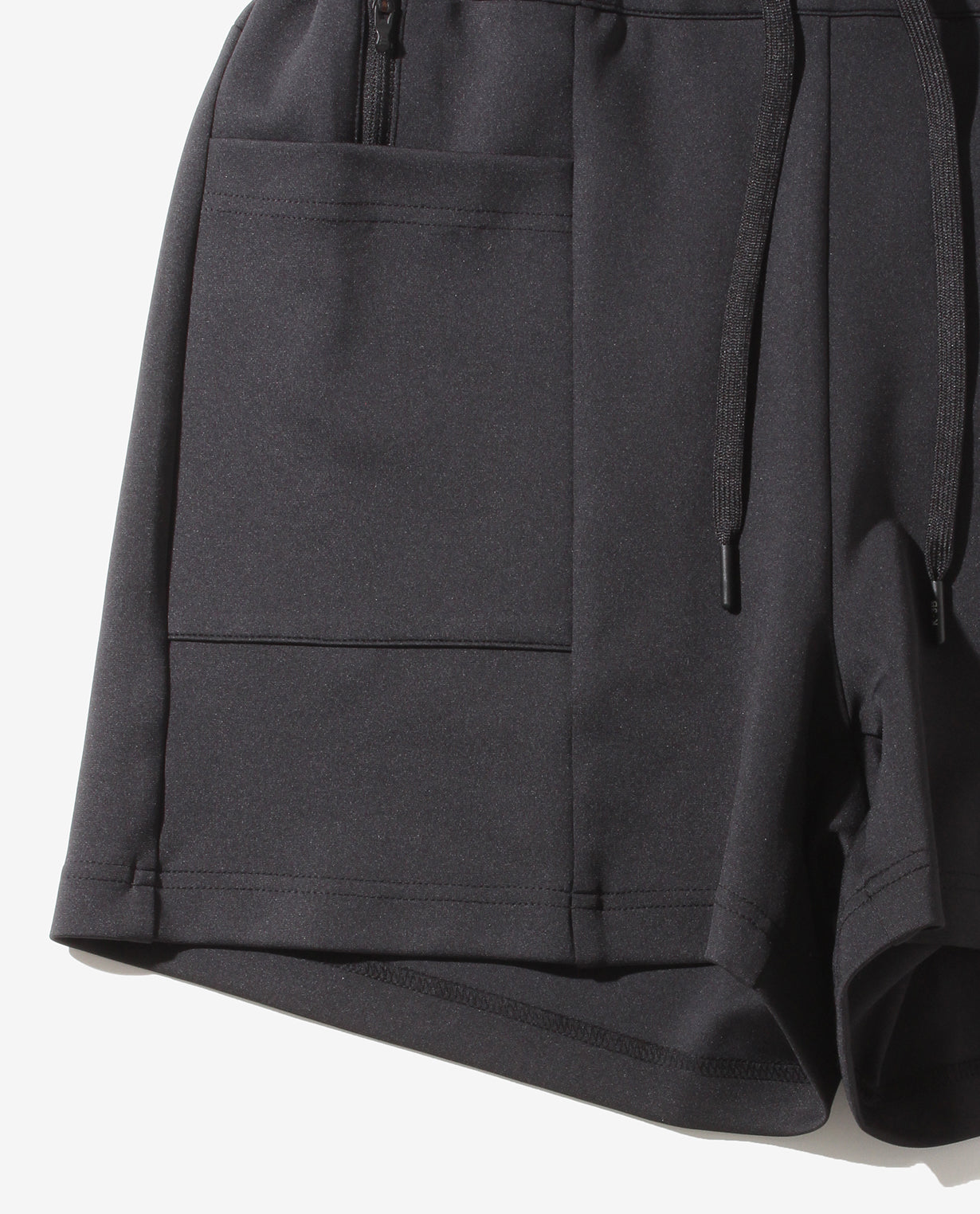 Black ■ 0_1004_D Cardboard knit shorts