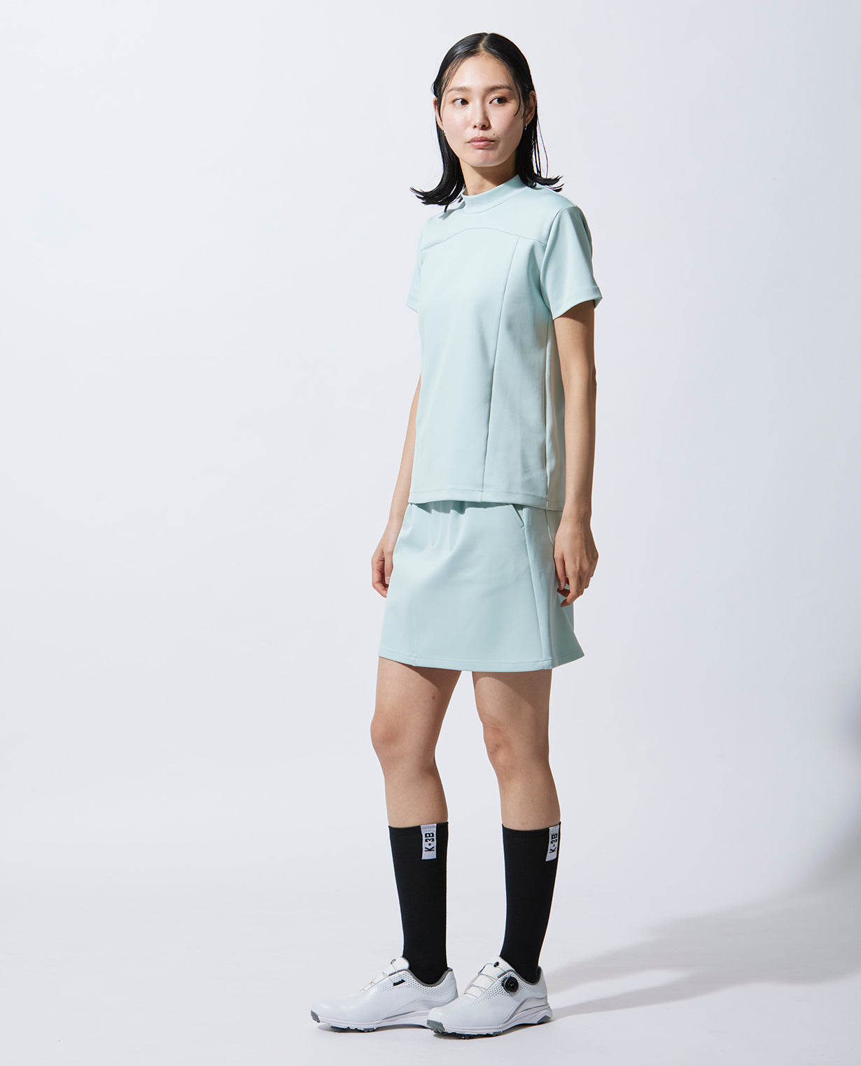 Mint ■ 0_1003_D Cardboard knit skirt