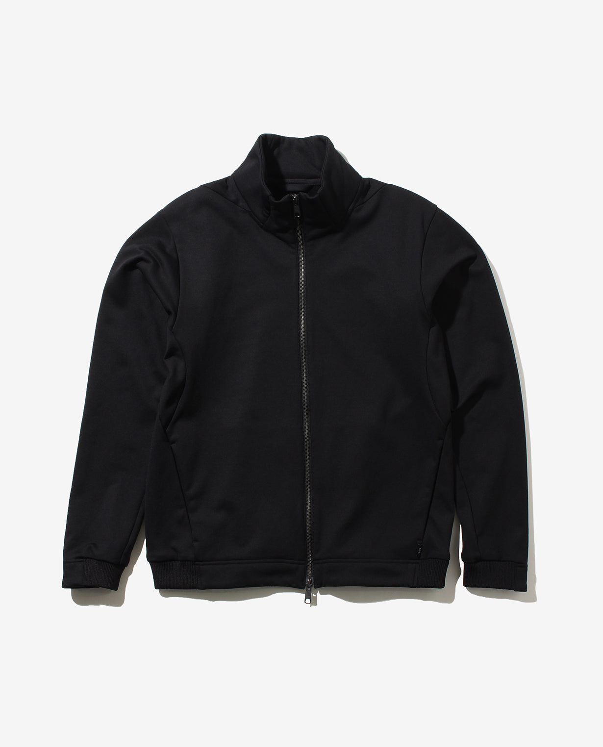 Black ■ 668_QX Wool double face full zip track jacket