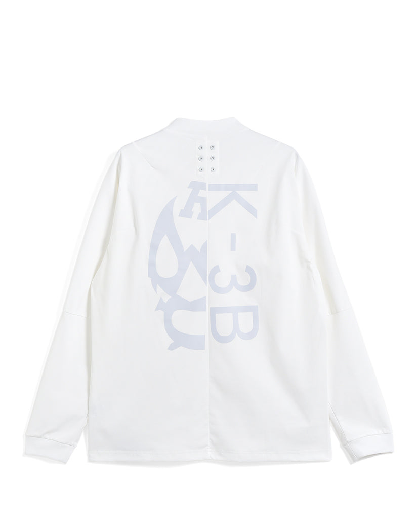 K-3B x Russeluno BIG LOGO LS MOCKNECK (ホワイト) – K-3B OFFICIAL SITE