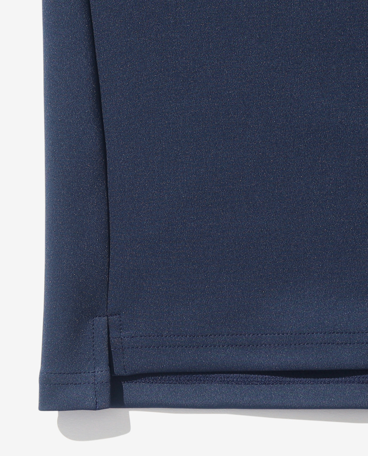 Carbon Navy ■0_302_D Cardboard short sleeve mock neck T-shirt