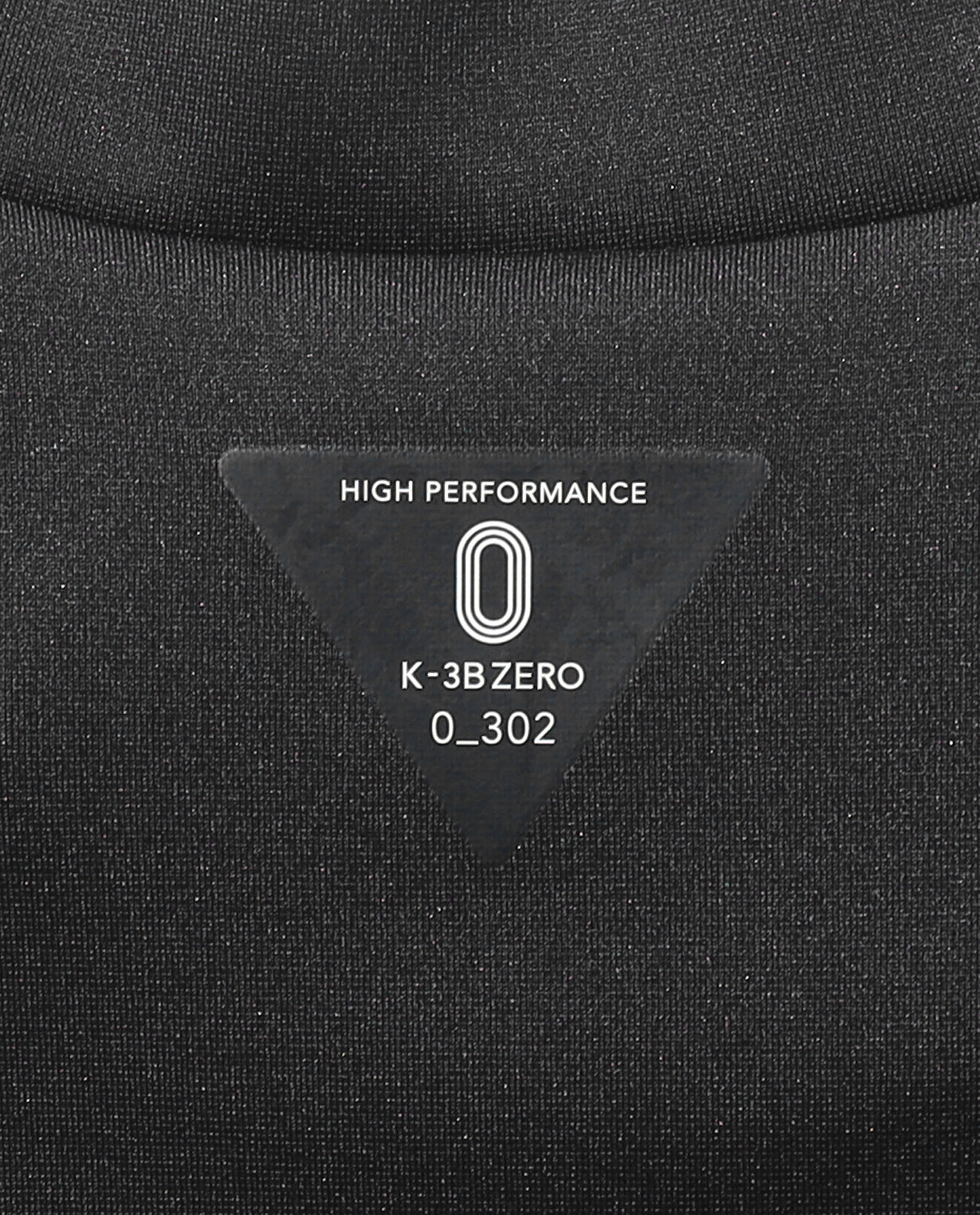 Black ■ 0_302_D Cardboard short-sleeved mock neck T-shirt