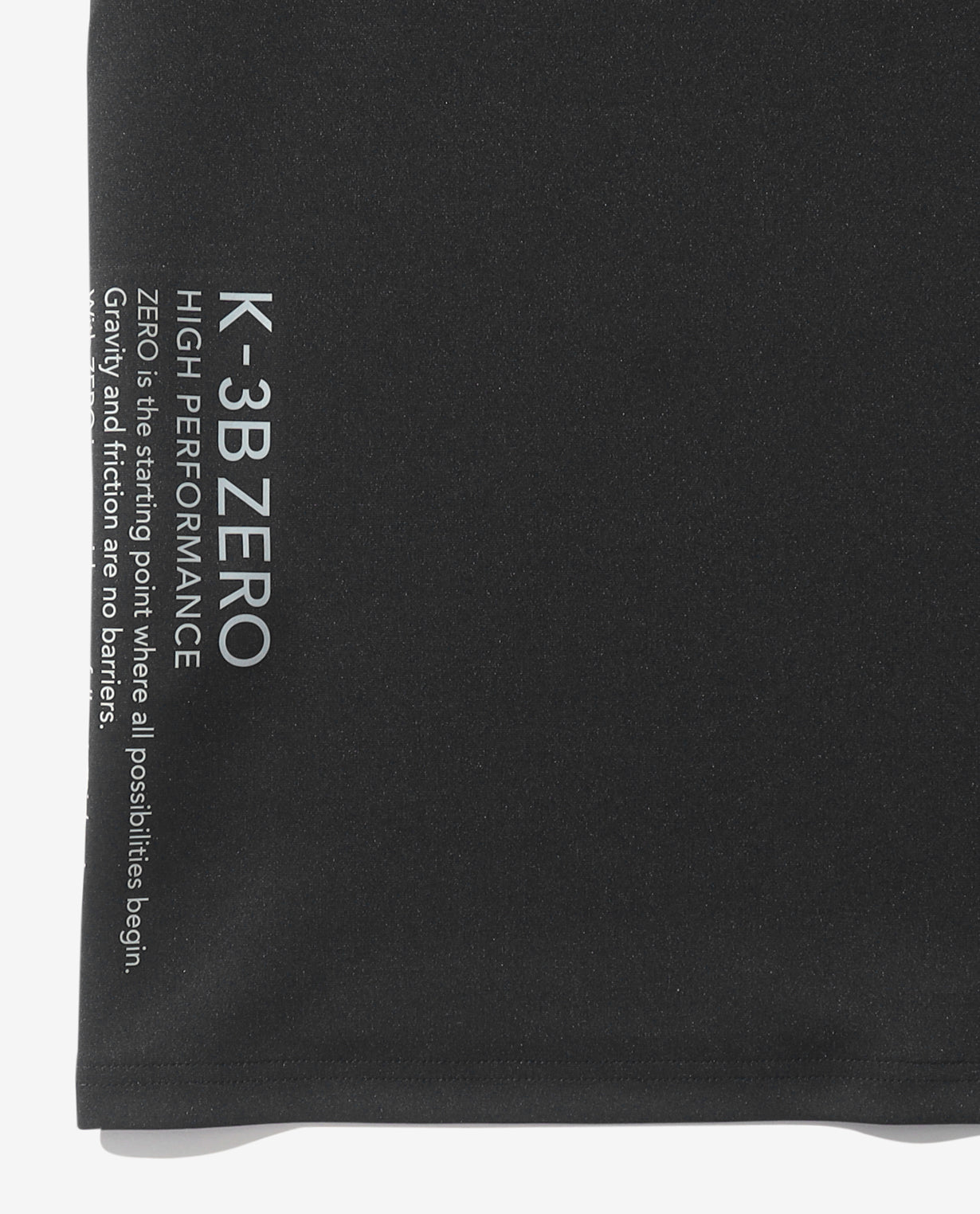 Black ■ 0_302_D Cardboard short-sleeved mock neck T-shirt