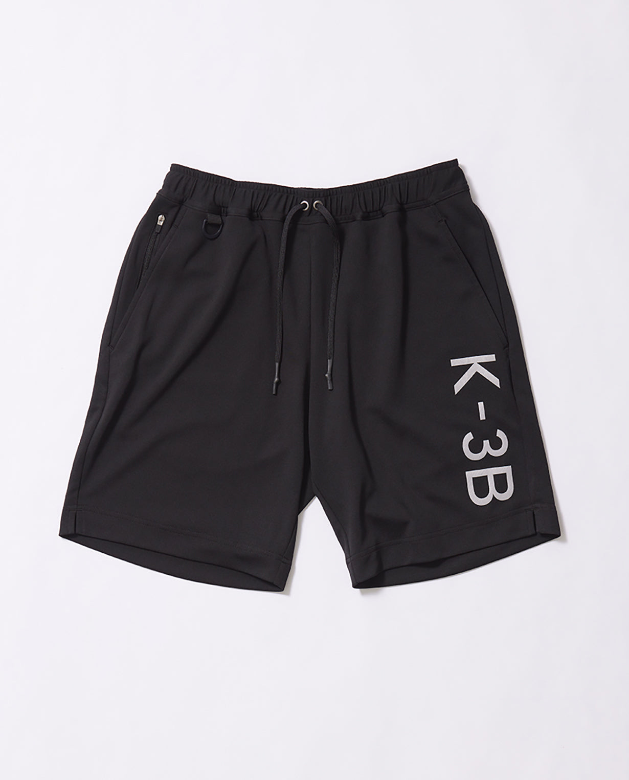 Black x White 110G Recycled Yarn Mesh Graphic Shorts