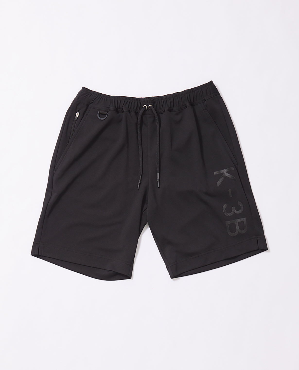 Black x Black 110G Recycled Yarn Mesh Graphic Shorts