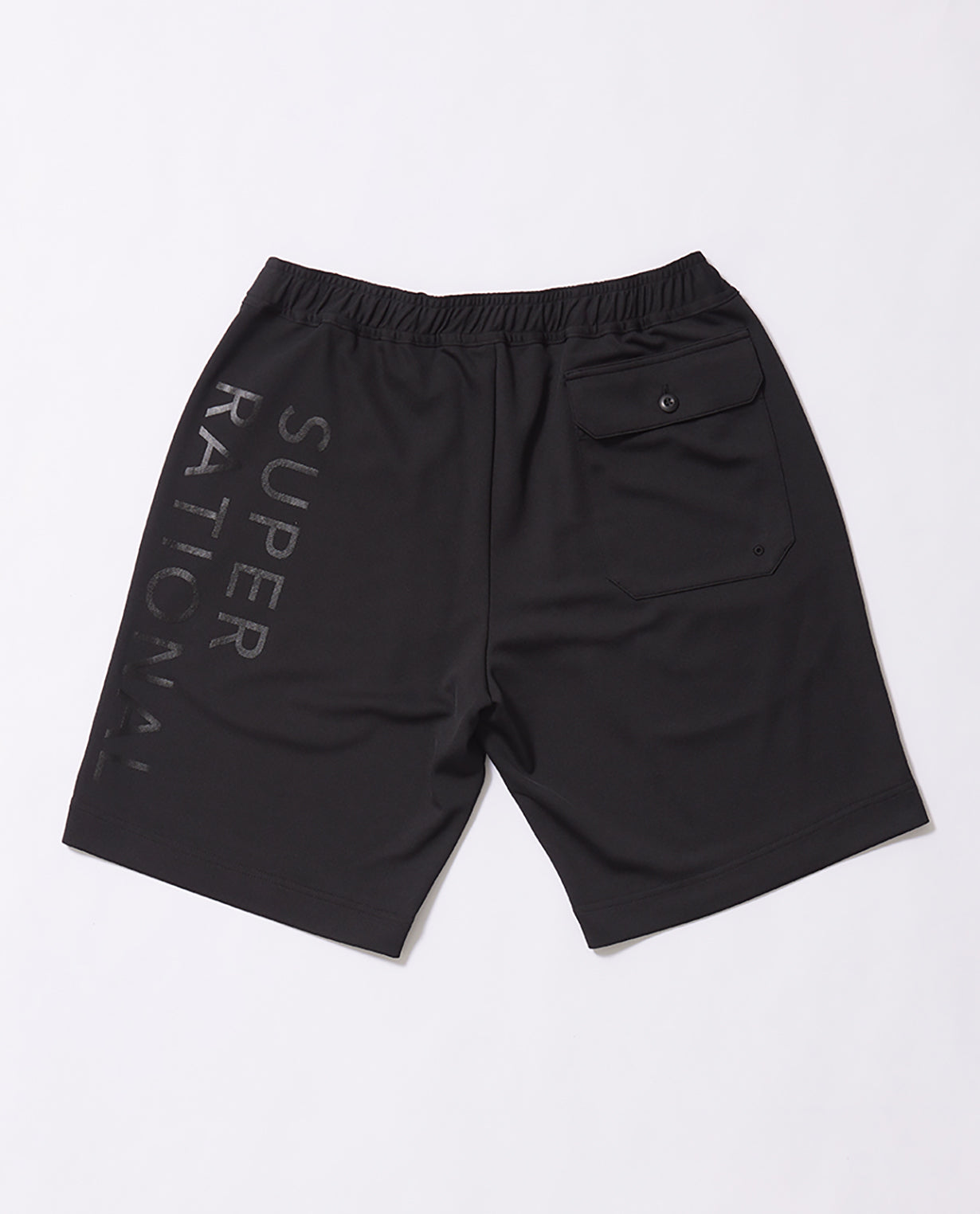 Black x Black 110G Recycled Yarn Mesh Graphic Shorts