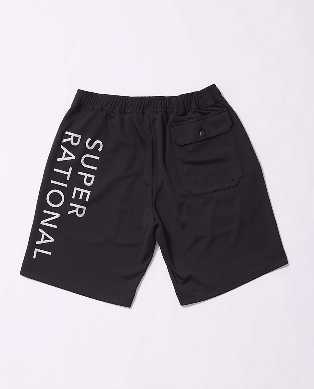 Black x White 110G Recycled Yarn Mesh Graphic Shorts