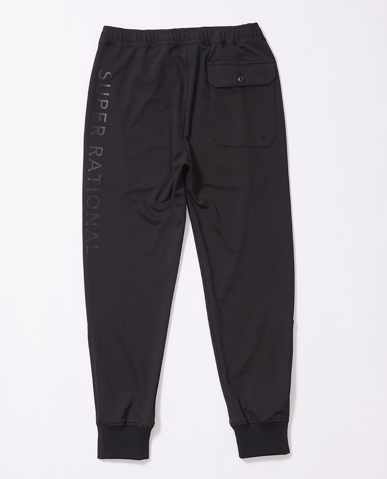 Black x Black ■ 115_G Recycled Yarn Mesh Graphic Jogger Pants