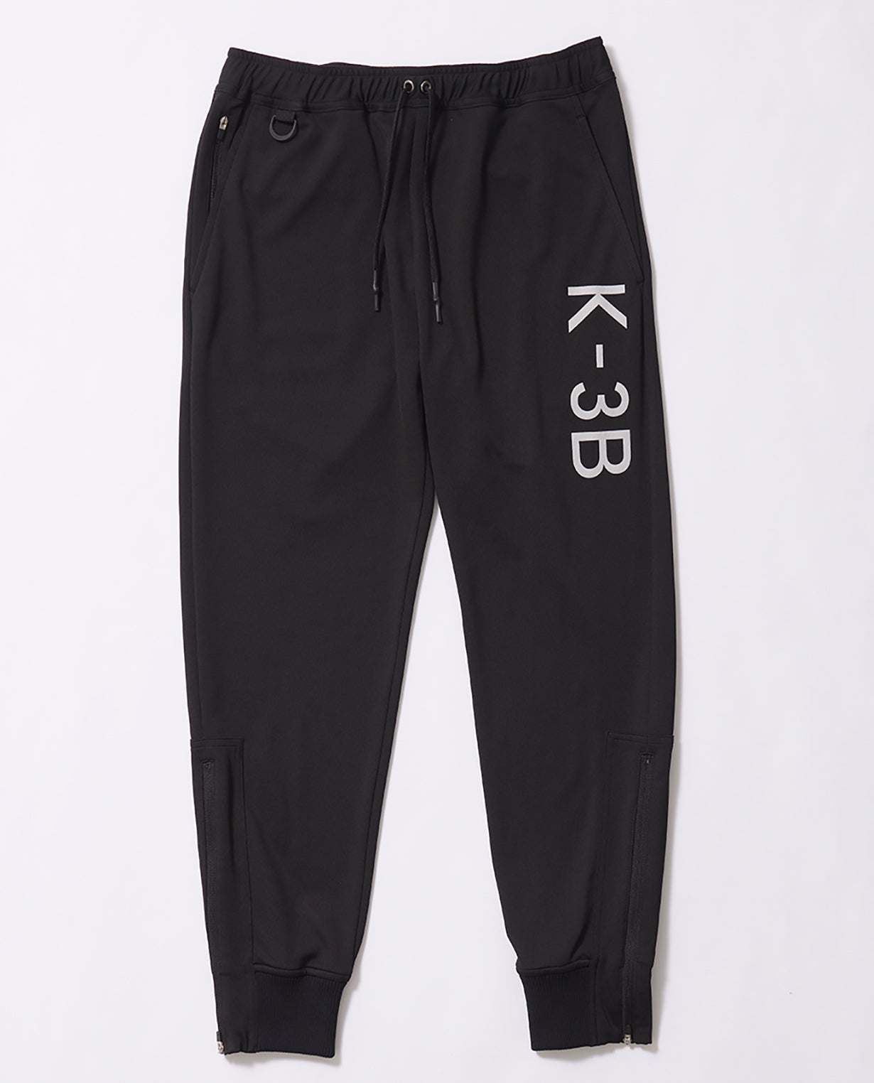 Black x White 115_G Recycled Yarn Mesh Graphic Jogger Pants