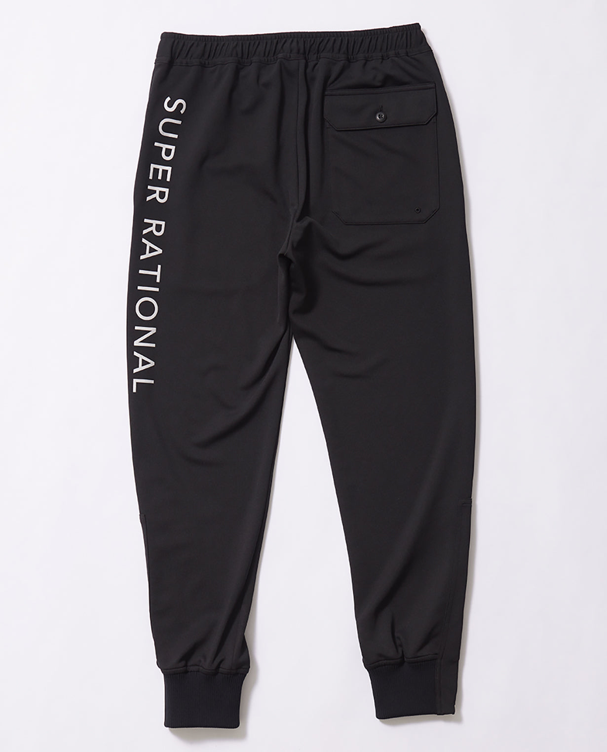 Black x White 115_G Recycled Yarn Mesh Graphic Jogger Pants