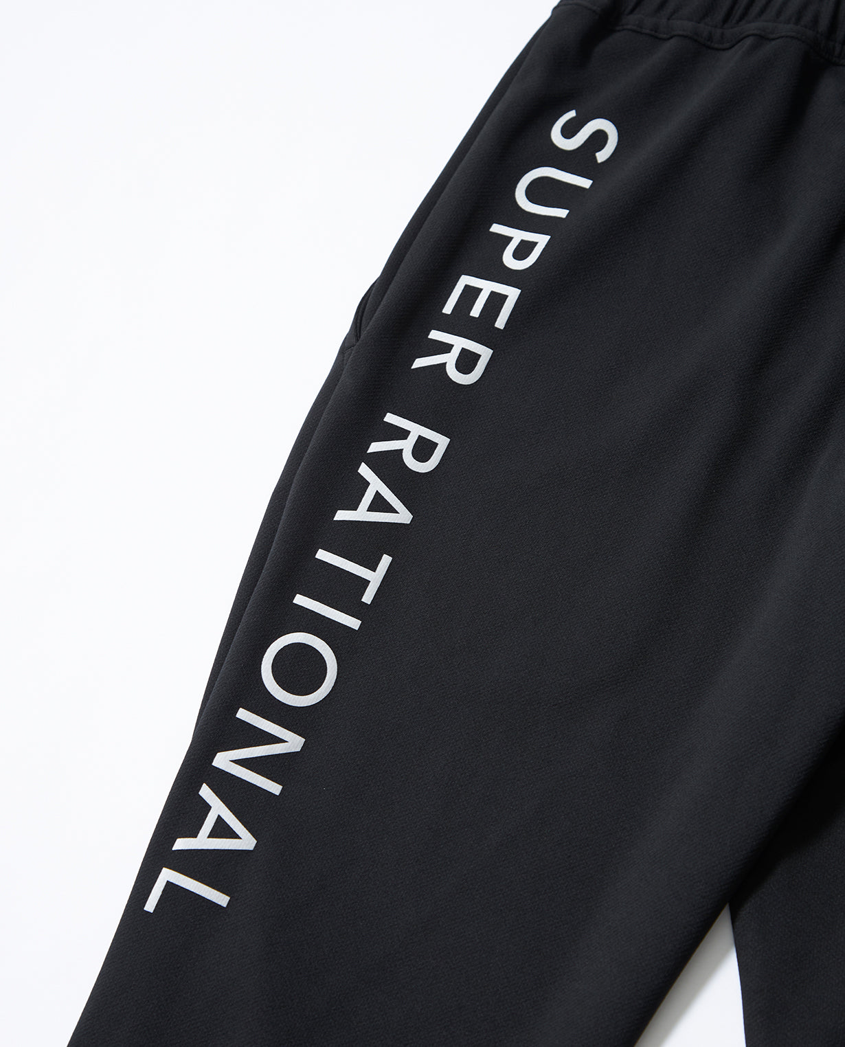 Black x White 115_G Recycled Yarn Mesh Graphic Jogger Pants