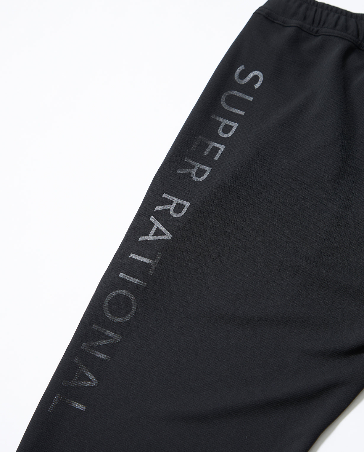 Black x Black ■ 115_G Recycled Yarn Mesh Graphic Jogger Pants