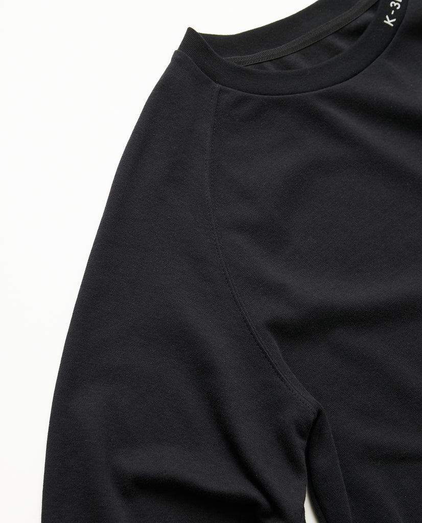 SALE】ブラック□036_X キシリトール ラグランロングスリーブT
